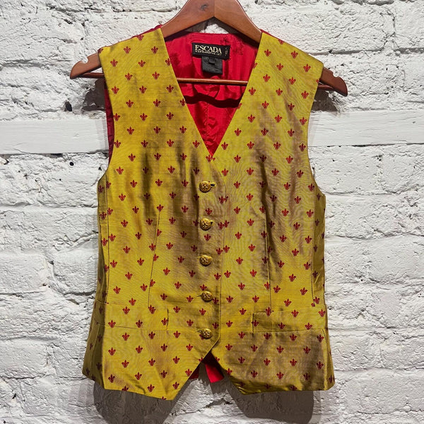ESCADA
YELLOW RED SILK WAISTCOAT