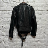 VINTAGE BLACK LEATHER BIKER JACKET