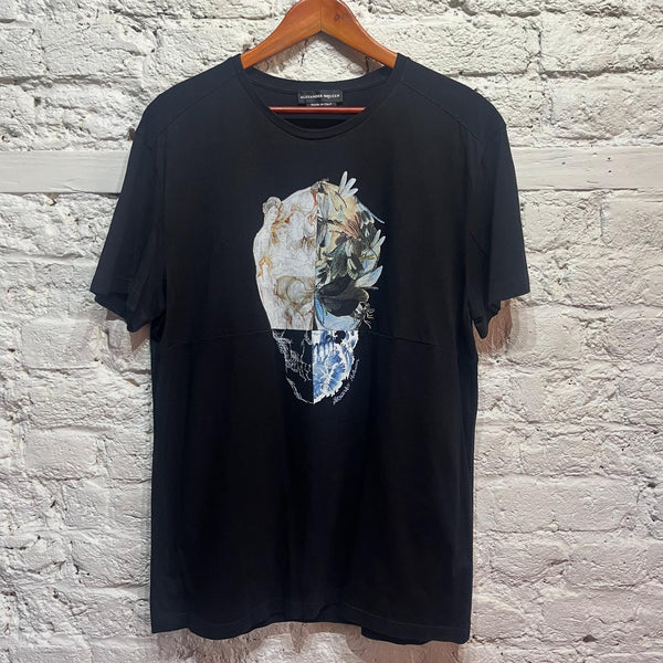 ALEXANDER MCQUEEN
BLACK BLUE SKULL PRINT T-SHIRT