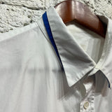 ALEXANDER MCQUEEN
BLUE WHITE COLLAR SHIRT
