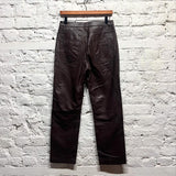 ROUJE
BROWN LAMBSKIN TROUSERS
FR36