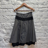 SENSOUNICO	GREY CHECK SKIRT