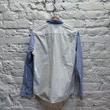 CLOT APPAREL	BLUE PANEL SHIRT
