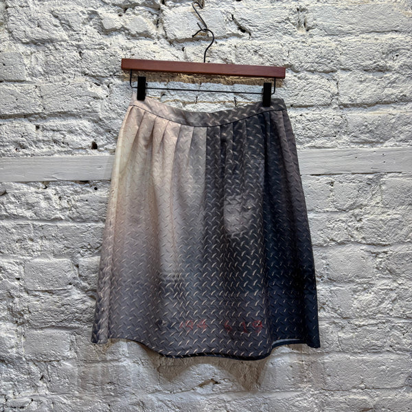 AGNES B 	STEEL PRINT SKIRT
