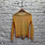 CUSTO BARCELONA	ORANGE PRINT TOP
