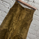 PETAR PETROV
GREEN SUEDE TROUSERS