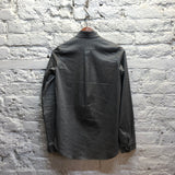 KOLOR	GREY RUFFLE BIB FRONT SHIRT