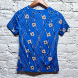 HERMES
LIGHT BLUE COTTON PRINT T-SHIRT
36/XS