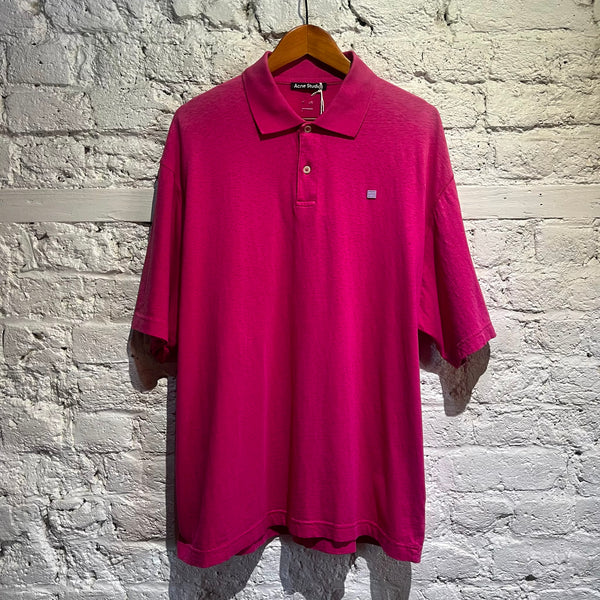 ACNE STUDIOS 	PINK POLO