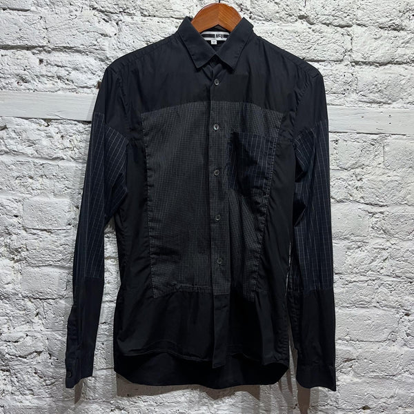 ALEXANDER MCQUEEN
MCQ 
BLACK/GREY PANEL SHIRT