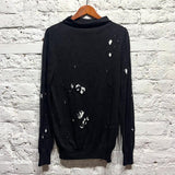 ALEXANDER MCQUEEN
MCQ 
BLACK/WHITE PRINT SWEATER