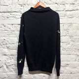 ALEXANDER MCQUEEN
MCQ 
BLACK/WHITE PRINT SWEATER