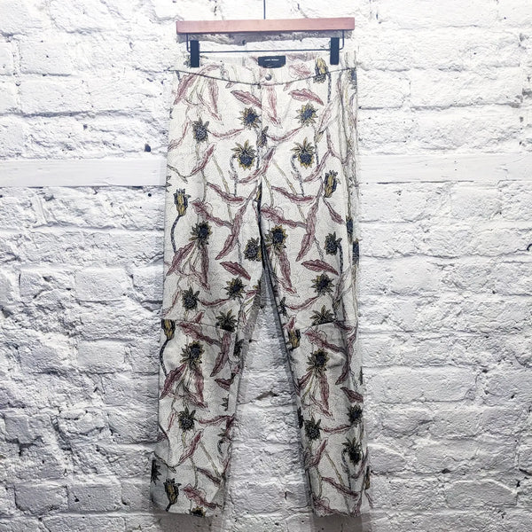 ISABEL MARANT
LEATHER FLORAL TROUSERS
