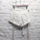 MARQUES ALMEIDA
WHITE DENIM COTTON SHORTS