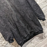 MARTIN MAISON MARGIELA BLACK ZIP FLEECE JACKET