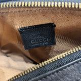 GUCCI 
BLACK LEATHER VINTAGE HANDBAG