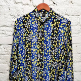 PAUL SMITH 
PS BLUE YELLOW FLORAL PRINT SHIRT