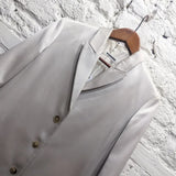 JIL SANDER
SILVER SATIN FROCK COAT