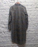 GANNI 
COTTON CHECK SHIRT DRESS