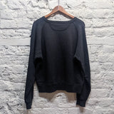 META
DARK GREY JERSEY SWEATER