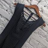 OLUBIYI THOMAS BLACK CKECK DRESS