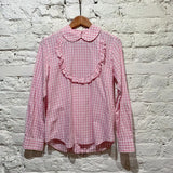 COMME DES GARÇONS GIRL
PINK/WHITE  GINGHAM
BUTTON BACK SHIRT
S