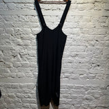 EMPORIO ARMANI BLACK JUMPSUIT WITH BRACES