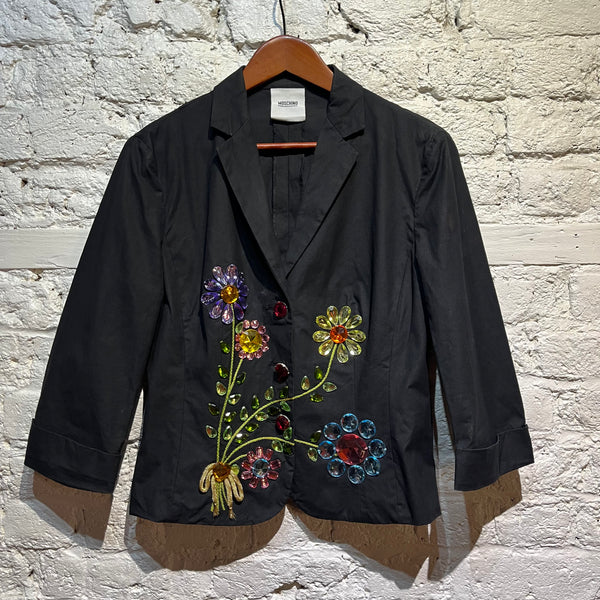 MOSCHINO CHEAP&CHIC GEM FLOWER JACKET