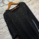 LOVE, MOSCHINO BLACK ASYMMETRIC DRESS