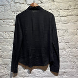ARMANI JEANS BLACK LINEN SHIRT