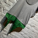 KIKO KOSTADINOV GREY/BLACK/GREEN VEST TOP