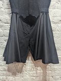 SACAI
BLUE KNIT TOP/BLACK SATIN SHORTS COMBO DRESS