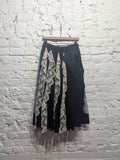 SIMONE ROCHA
BLACK SHEER/WHITE LACE RUCHED SKIRT