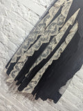 SIMONE ROCHA
BLACK SHEER/WHITE LACE RUCHED SKIRT