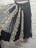 SIMONE ROCHA
BLACK SHEER/WHITE LACE RUCHED SKIRT