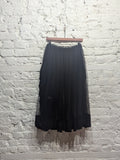 SIMONE ROCHA
BLACK SHEER/WHITE LACE RUCHED SKIRT