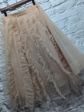 SIMONE ROCHA X H&M
NUDE SHEER FRILL RUCHED SKIRT