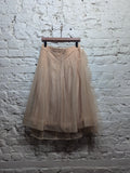 SIMONE ROCHA X H&M
NUDE SHEER FRILL RUCHED SKIRT