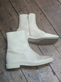 AT KOLLEKTIVE 
BIANCA SAUNDERS
OFF-WHITE ANKLE BOOTS