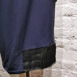 DAMIR DOMA 
Navy and black dress
SIZE S