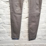 THEORY
GREY LEATHER TROUSERS
SIZE US 4