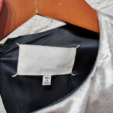 MAISON MARTIN MARGIELA SILVER VELVET APRON STYLE BACK DRESS
SIZE IT 42