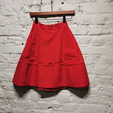 VIVIENNE WESTWOOD
1990s vintage Gold Label Summer Red cotton Crinnie Skirt