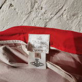 VIVIENNE WESTWOOD
1990s vintage Gold Label Summer Red cotton Crinnie Skirt
