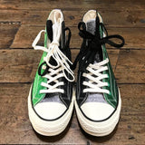 JW ANDERSON
CONVERSE CHUCKS
BLACK GREEN BLUE
GLITTER uk 9