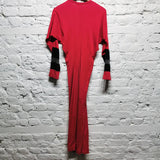 COMME DES GARCONS
ROBE DE CHAMBRE
RED TWISTED JERSEY DRESS