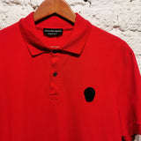ALEXANDER McQUEEN
BRIGHT RED POLO
BLACK SKULL PATCH