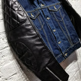 JUNYA WATANABE
DENIM JACKET
WITH LEATHER BIKER SLEEVES