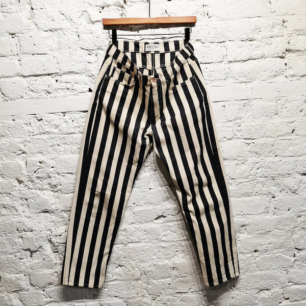 You Must Create
Black / White Denim
Stripe Jeans