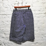 JIL SANDER 
BLUE WHITE 
HONEYCOMB PRINT
BERMUDA SHORTS